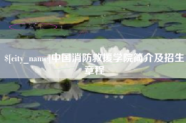 鄂州中国消防救援学院简介及招生章程