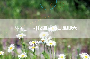 鄂州我国消防日是哪天