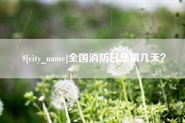 鄂州全国消防日是第几天？