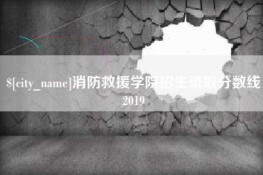 鄂州消防救援学院招生录取分数线2019