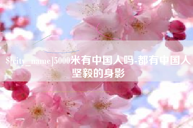 鄂州5000米有中国人吗-都有中国人坚毅的身影