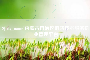 鄂州内蒙古自治区消防技术服务执业管理平台