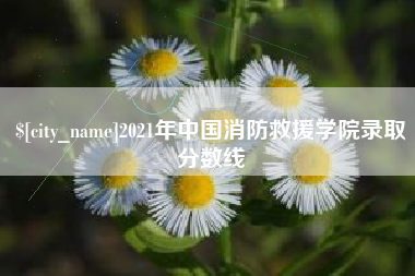 鄂州2021年中国消防救援学院录取分数线