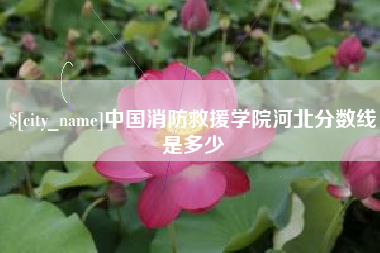 鄂州中国消防救援学院河北分数线是多少