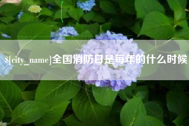 鄂州全国消防日是每年的什么时候