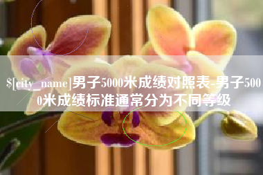 鄂州男子5000米成绩对照表-男子5000米成绩标准通常分为不同等级