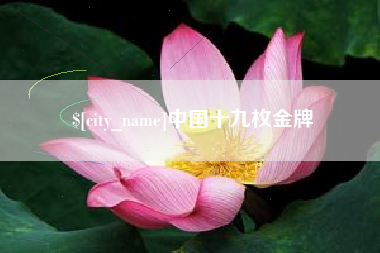 鄂州中国十九枚金牌