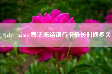鄂州司法冻结银行卡最长时间多久