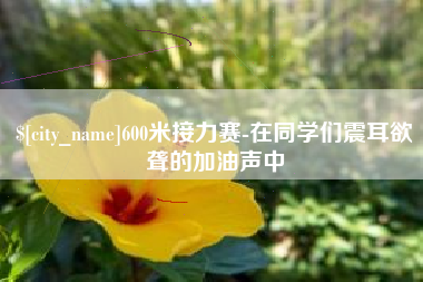 鄂州600米接力赛-在同学们震耳欲聋的加油声中