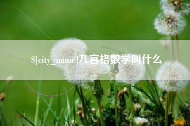 鄂州九宫格数学叫什么