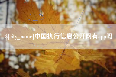 鄂州中国执行信息公开网有app吗