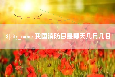 鄂州我国消防日是哪天几月几日