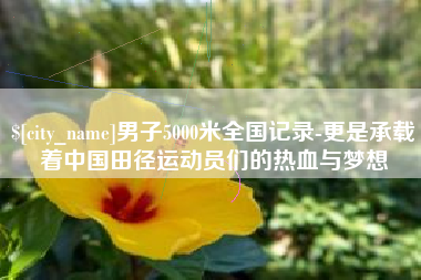 鄂州男子5000米全国记录-更是承载着中国田径运动员们的热血与梦想