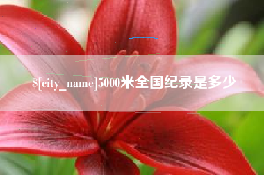 鄂州5000米全国纪录是多少