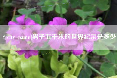 鄂州男子五千米的世界纪录是多少