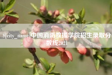鄂州中国消防救援学院招生录取分数线2021