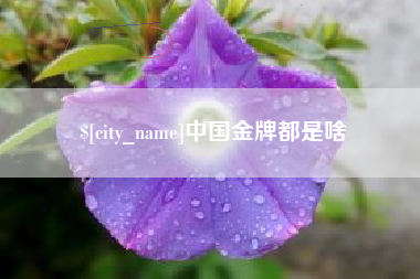 鄂州中国金牌都是啥