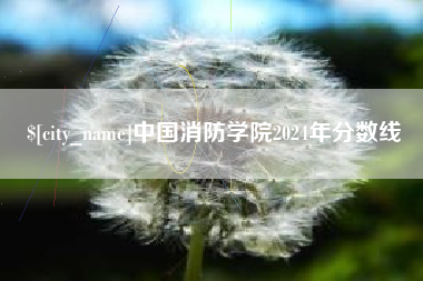 鄂州中国消防学院2024年分数线