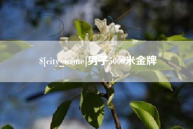 鄂州男子5000米金牌