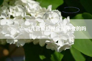 鄂州九宫星位是定位不变的吗