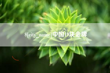 鄂州中国19块金牌