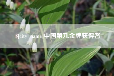 鄂州中国第九金牌获得者