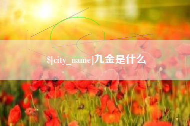 鄂州九金是什么