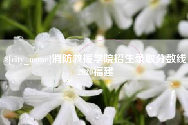 鄂州消防救援学院招生录取分数线2020福建