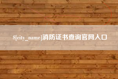 鄂州消防证书查询官网入口