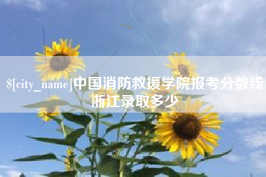 鄂州中国消防救援学院报考分数线浙江录取多少