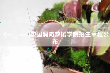 鄂州中国消防救援学院招生章程公布!
